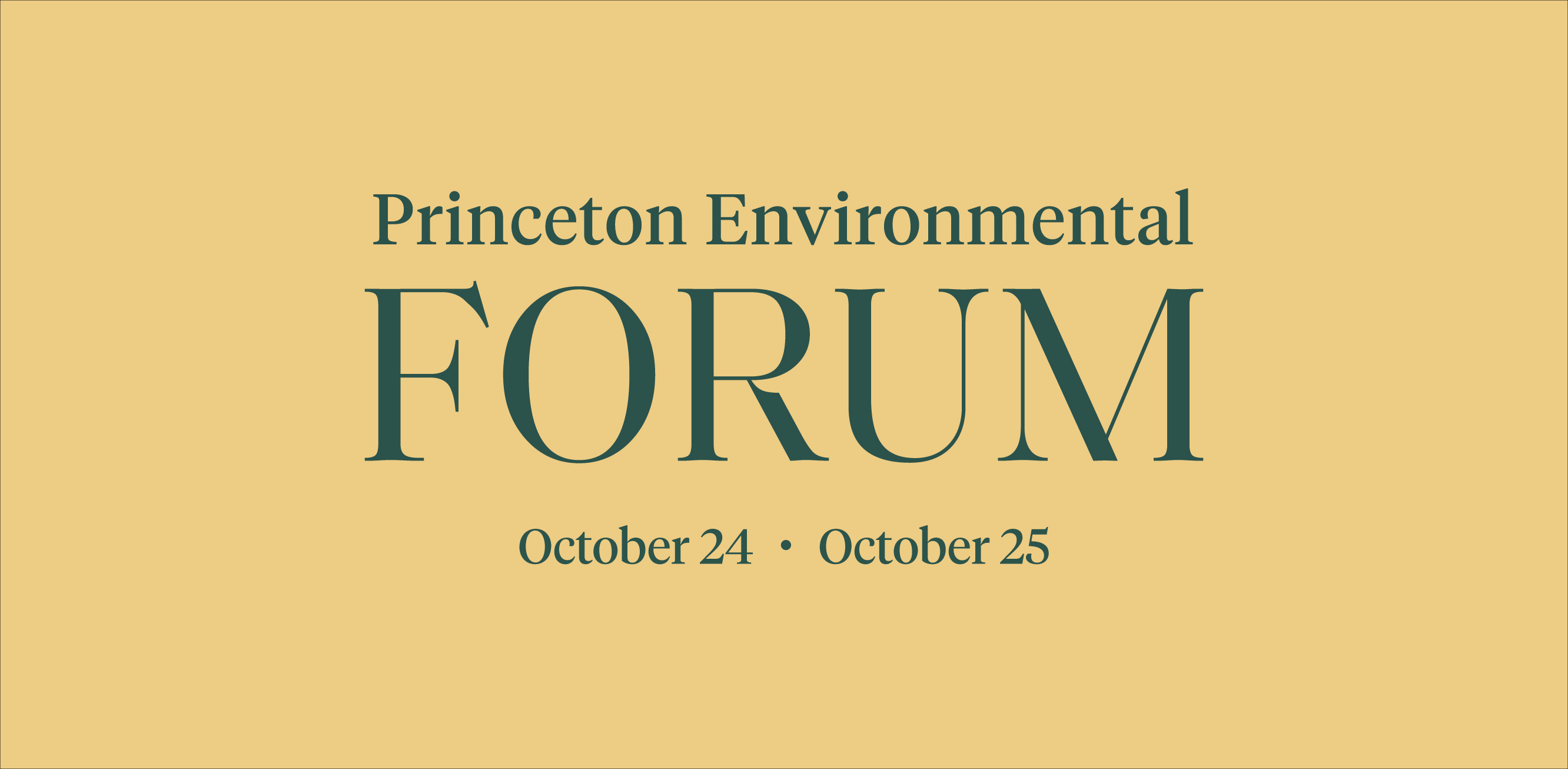 Princeton Environmental Forum banner
